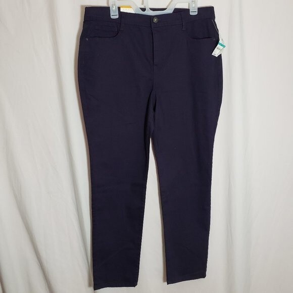 Style & Co. Pants - Style & Co Dark Grape Slim Leg High Rise Tummy Control (AN)